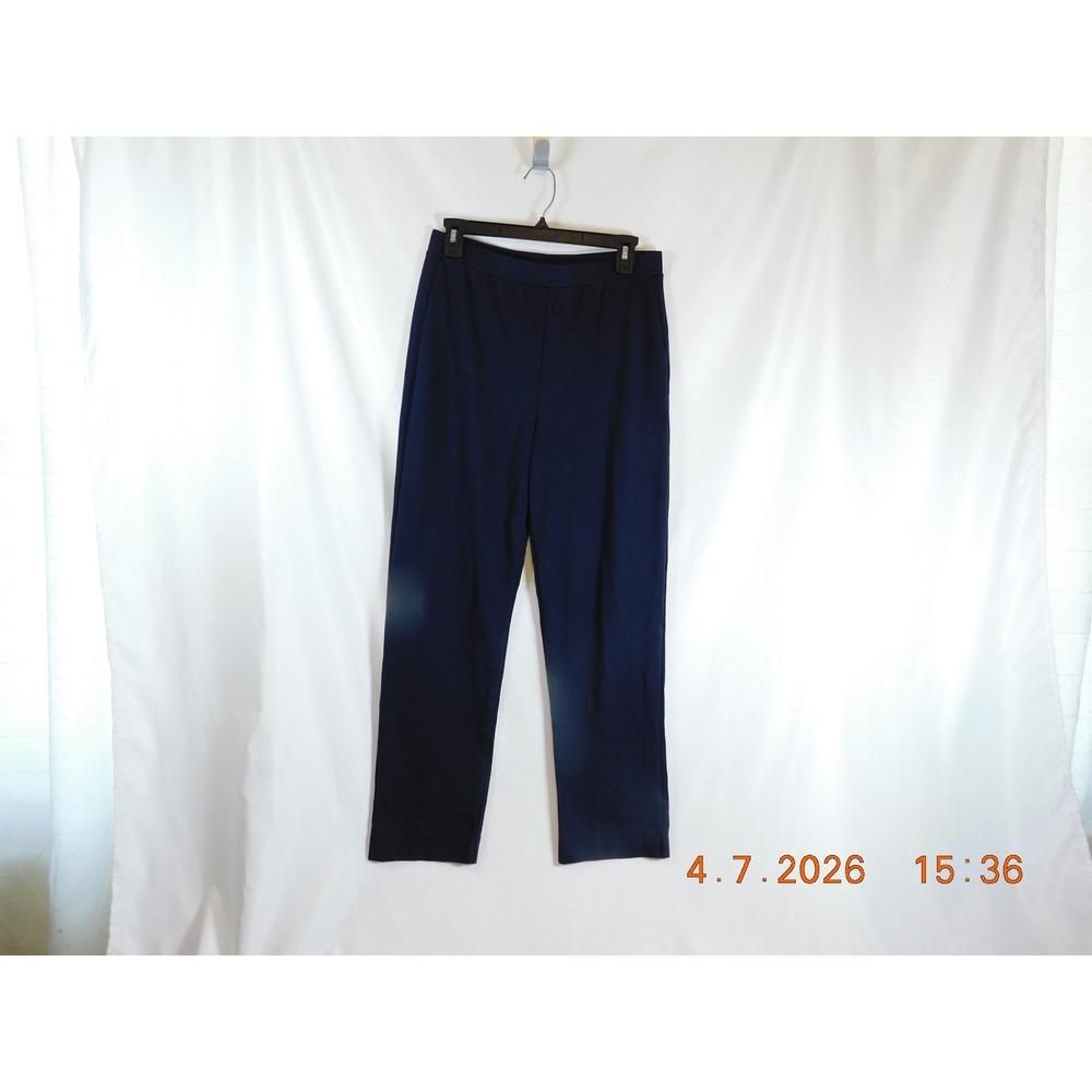 Truth by Republic Womens 12 Pants Navy Blue Straight Leg‎ Pull On Stretch Yoga
